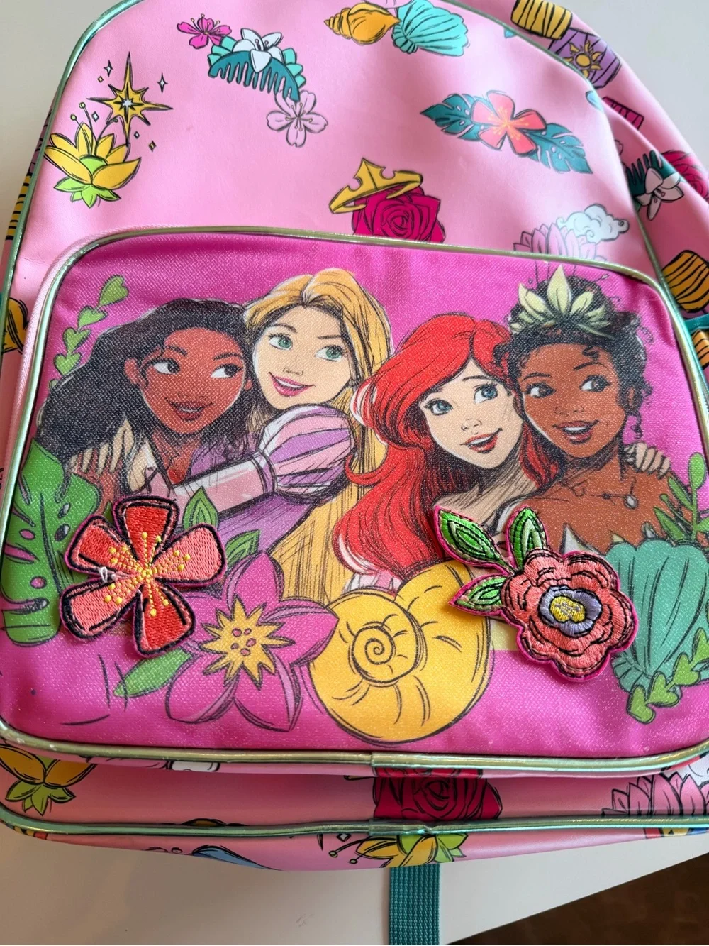 Disney Princess Pink Floral Backpack